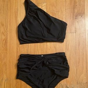 GRACE KARIN One Shoulder High Waisted Swimsuit